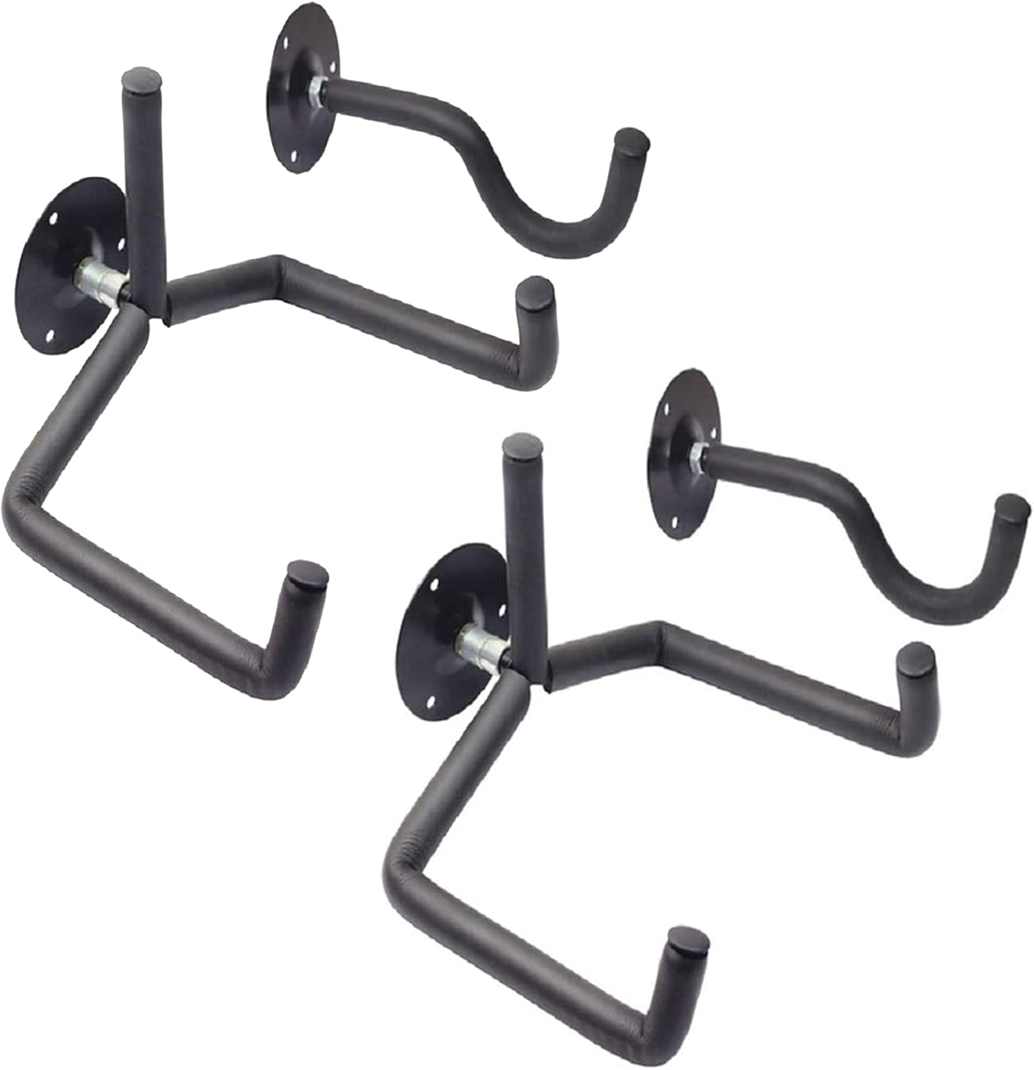 Orgrimmar Guitar Wall Mount Acoustic/Electric/Classical Guitar, Ukulele, Banjo and Mandolin Wall Hanger Slat Horizontal Holder Bass Stand Rack Hook (Set of 4)