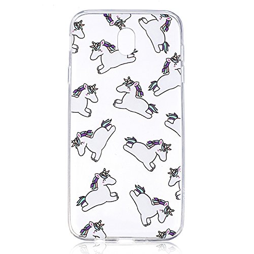 BONROY Samsung Galaxy J5 2017 Case, Samsung Galaxy J5 2017 Fashion colorful pattern Case Bumper Transparent Soft Gel Shockproof Case Resist Protection Shell for Samsung Galaxy J5 2017