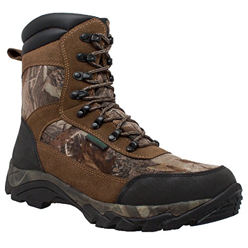 TECS Mens 10 inch Waterproof Real Tree 400G Camo Brown 10-W