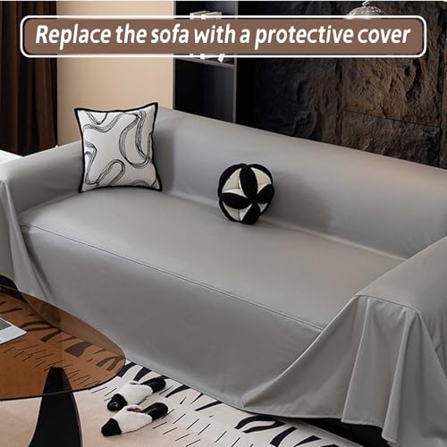 Wasserdichte, rutschfeste Sofadecke, Überwurf für Ledersofa, passend für 3-, 4-, 2-, 1-Sitzer-Couch (#5180 x 260 cm)