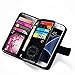 S7 Case, Galaxy S7 Case, Joopapa Galaxy S7 Wallet Case,Pu Leather Case Magnet Wallet Credit Card Holder Flip Cover Case Built-in 9 Card Slots & Stand Case for Samsung Galaxy S7 (Black)