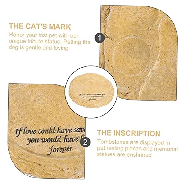 POPETPOP 2 Stuks Gedenkteken Graf Outdoor Geschenken Ter Herinnering Geschenken Grafstenen Voor Huisdieren Graven Huisdier Geheugen Stepping Huisdier Gedenkteken Geschenken Tuin Huisdier