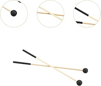 Amazon | HuadaXtai 2 個木製マレットドラムマレットスティック木琴鉄