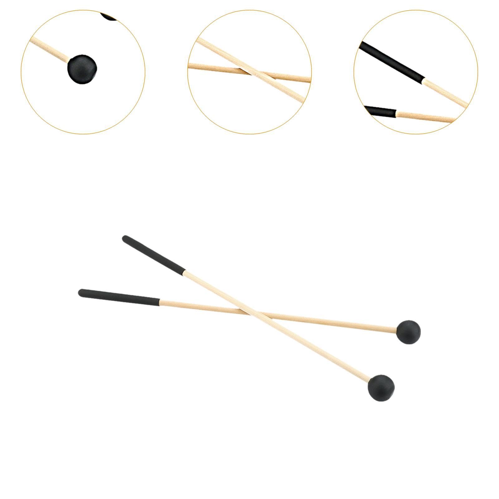 Amazon | PEWETE 2x 木製マレット ティンパニマレット 長さ16.93