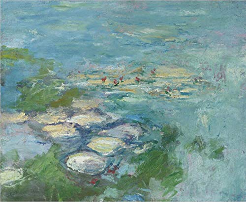 Toile Claude Monet étang nénuphar impressionniste pour déco salon 70x90cm