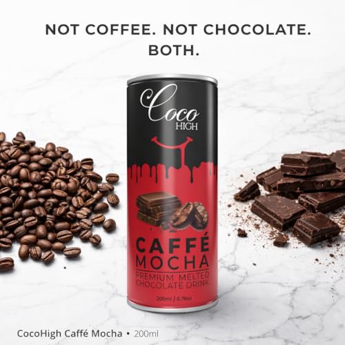 Image of CocoHigh Caffe Mocha Chocolate Drink 2.4L (12 x 200ml) | Luxury Chocolate Milkshake | Ready-to-Drink Milkshake Made with Real Cocoa | No Added Preservatives