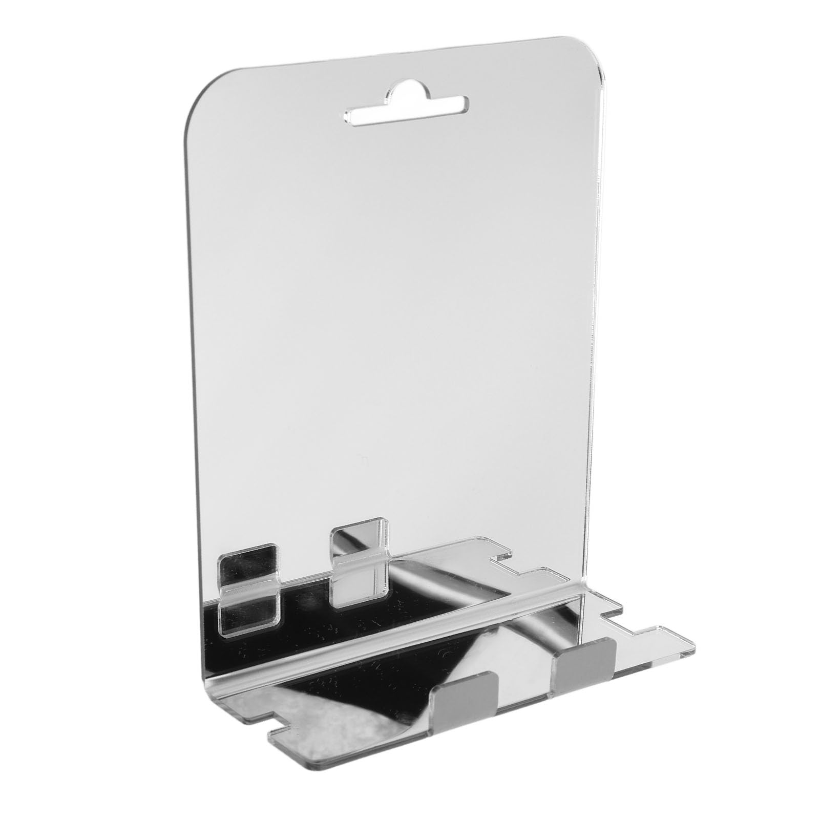 Fogless Shower Mirror Wall Hanging Frameless Shower Mirror with Stainless Steel Hook for Bathroom