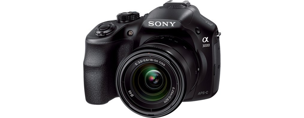Sony ILCE3000KB a3000 E-Mount Systemkamera im SLR Gehäuse (20 Megapixel, Exmor APS-C CMOS Sensor, 7,6 cm (3 Zoll) LCD-Display, Live View, Full HD Video) inkl. E 18-55mm OSS Objektiv schwarz