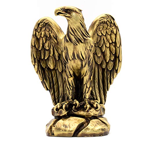 Estatua de águila placas de bronce 9.5 in