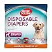 Simple Solution True Fit Disposable Dog Diapers for Female Dogs | Super Absorbent with Wetness Indicator | L/XL | 30 Count