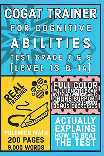 Cogat Trainer: For Cognitive Abilities Test Grade 7 & 8 (Level 13 & 14)