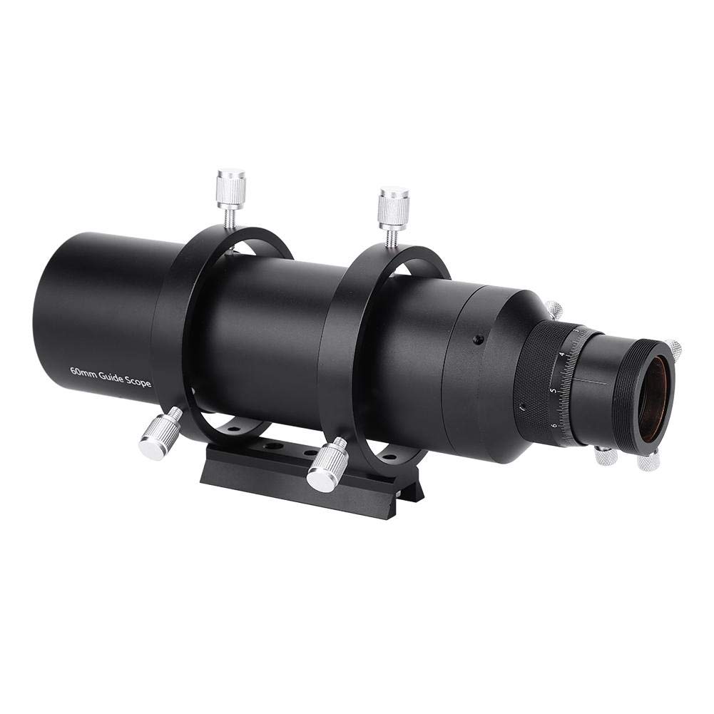 Cannocchiale da ricerca 60mm con lunghezza focale 240mm Focalizzatore in lega di alluminio con doppio focalizzatore elicoidale e staffa per telescopio astronomico