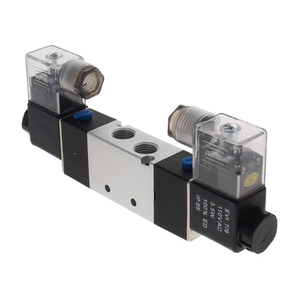 Fielect 1/4 " Pneumatic Air Control Solenoid Valve 4V22008 AC110V 5