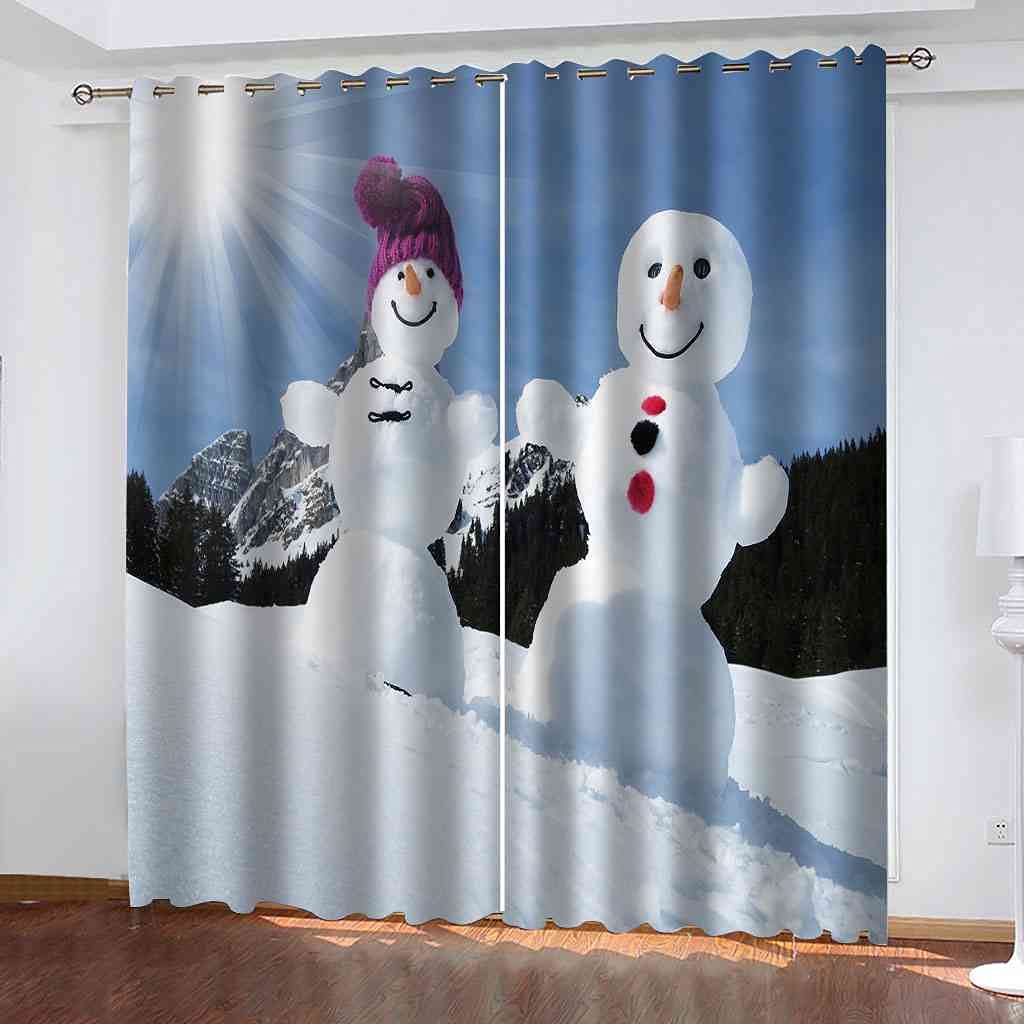 Rideau thermique et phonique blanc occultant pour chambre