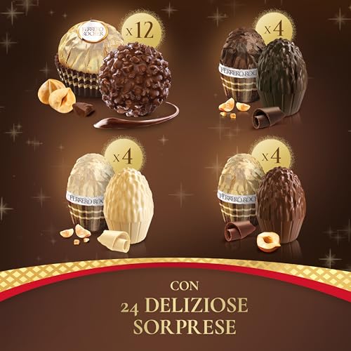Ferrero Rocher - Calendario Avvento 2025, 24 Specialità Assortite, Ferrero Rocher e Tre Ricette Golden Moments al Cioccolato al Latte, Bianco e Fondente, Idea Regalo, Confezione da 258 gr - Immagine 3