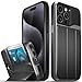 VENA vCommute for iPhone 15 Pro Max Wallet Case, [Military Grade Drop Protection] Flip Leather Cover Card Slot Holder with Kickstand - Black