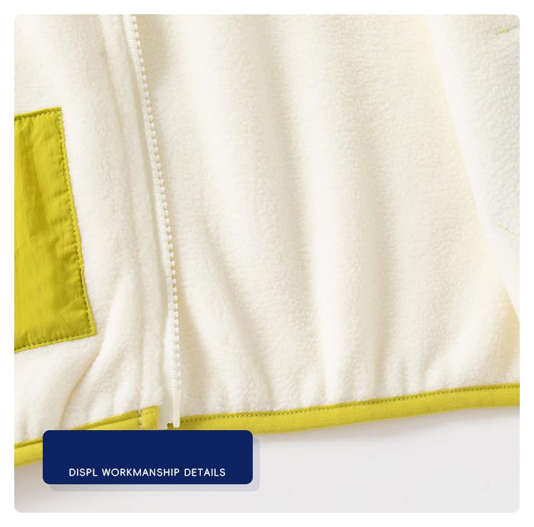 Children Boy Girl Fleece Outfit Jacket Autumn Winter Thick Warm Thick Color Blocked 2024 Fashion Basic Coats2