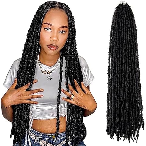 NISEYO NU Long Butterfly Locs Crochet Hair Cover