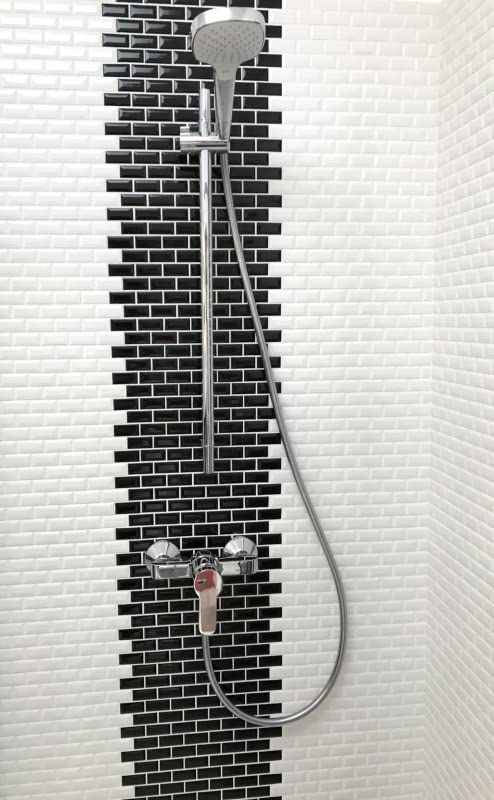 MOS26-0102 Mini Metro Subway Mosaïque Facette Blanche Mosaïque Carrelage Carrelage Cuisine
