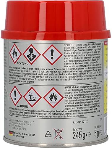 Nigrin 72112 Performance cienka szpatułka 250 g