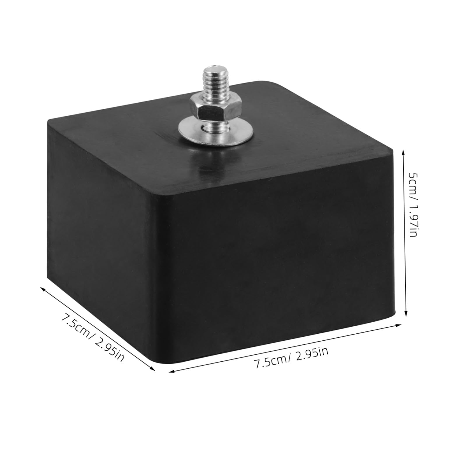 4 piezas Soportes Antivibración de Goma para Aire Acondicionado Almohadillas Amortiguadoras Resistentes y Fáciles de Instalar Compatibles con Unidades Exteriores y Sistemas