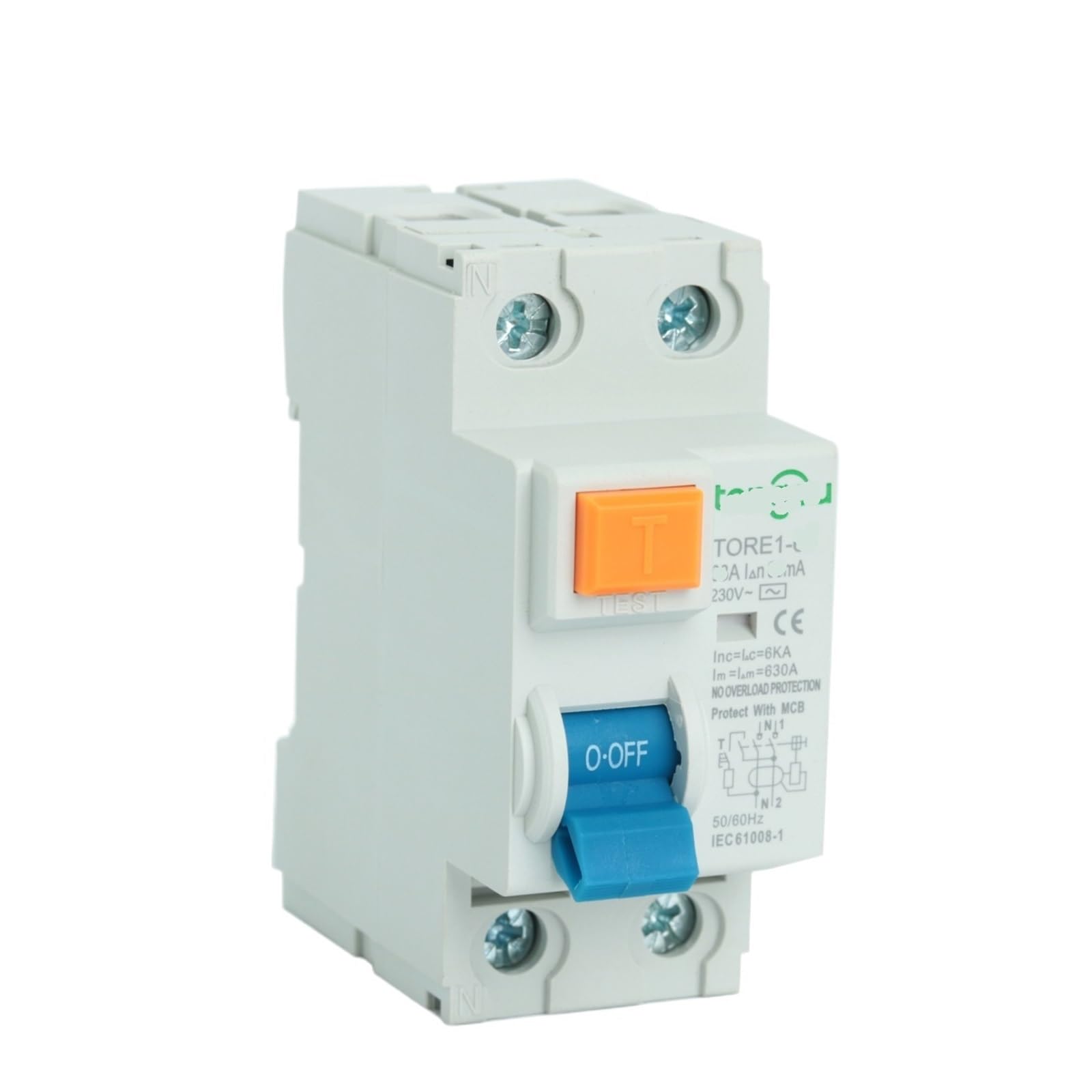 Disjoncteur différentiel 32A 2 pole 300mA 6KA interrupteur - 2