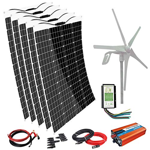 AUECOOR 1000W Wind and Solar Hybrid Kit