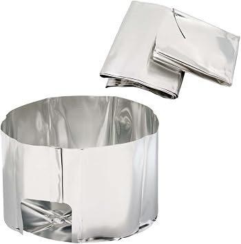 MSR Heat Reflector and Windscreen for Liquid Fuel Camping Stoves Silver, One Size