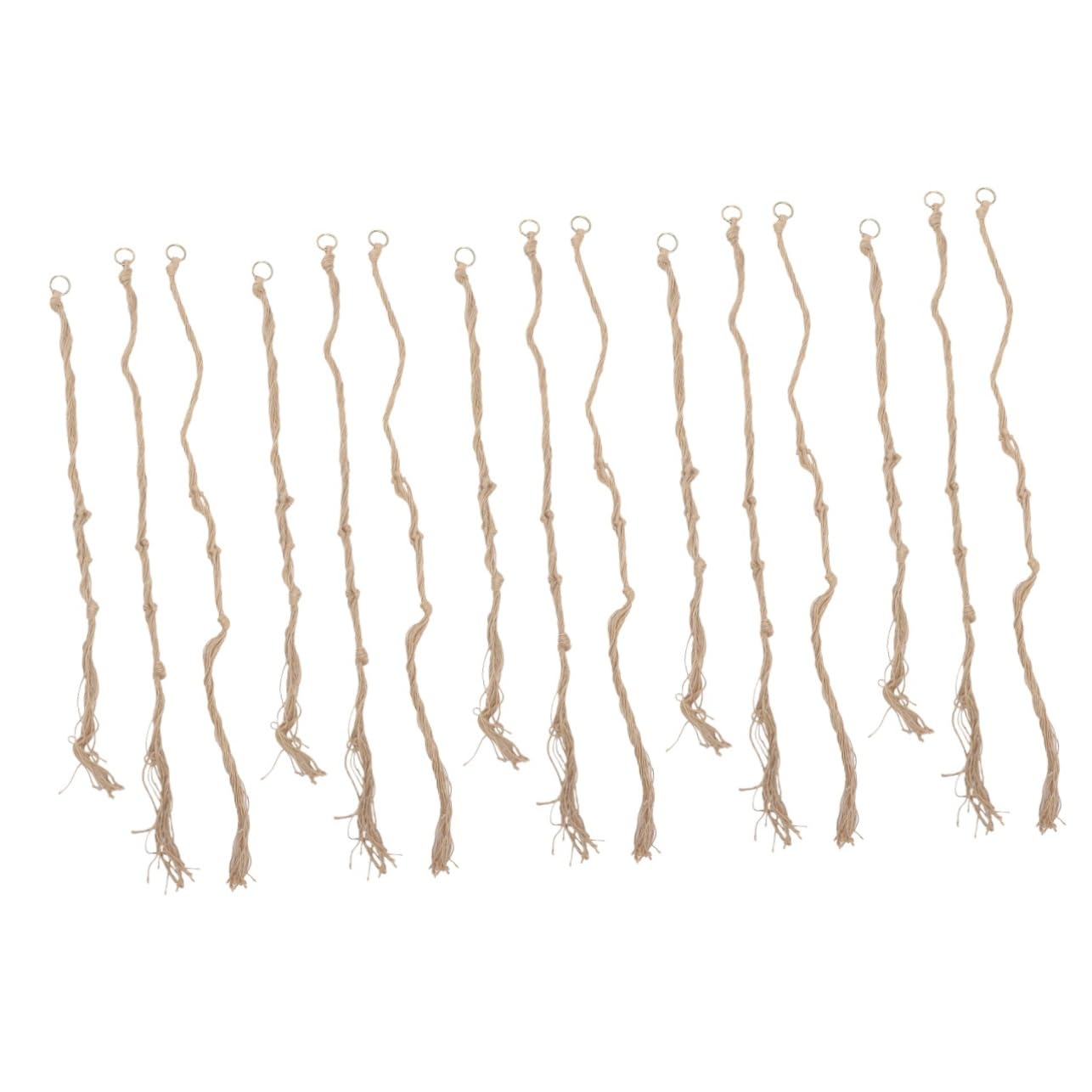 Sosoport 15stücke Makramee Blumenampel Hänger Handgefertigte Aufhänger Für Blumentöpfe Indoor Pflanzenaufhängung Vielseitige Netze Für Verschiedene Topfgrößen