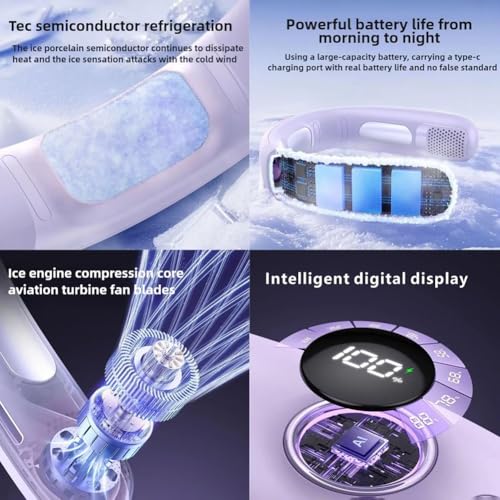 Refroidisseurs de cou rechargeables pour temps chaud et canicule portable - 6
