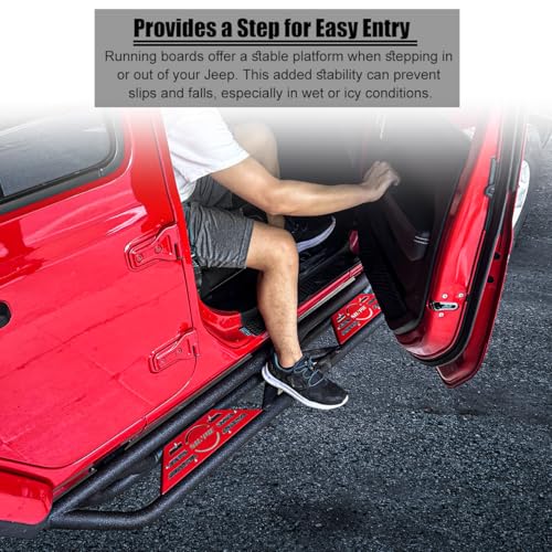 Estribos para Jeep Wrangler JLU 4 puertas 2018-2026 miniatura 6