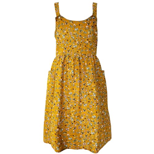 Cityelf Vintage Pinafore Apron Dress Snap Adjust...