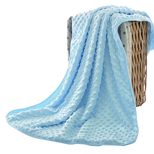 mainaisi bebé toallas de albornoz de forro polar pequeño manta Wrap para bebé 0  3 años azul azul Talla:75X100cm(0-36months)