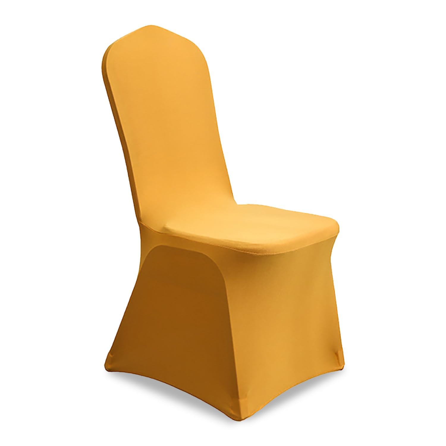 Lot de 2 housses de chaise extensibles en élasthanne pour chaises de fête, décoration de mariage, cérémonie, réception Beige