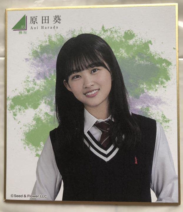 欅坂46 櫻坂46 原田葵　欅宣言　直筆生写真 欅坂46 櫻坂46 原田葵欅宣言直筆生写真 【公式通販】