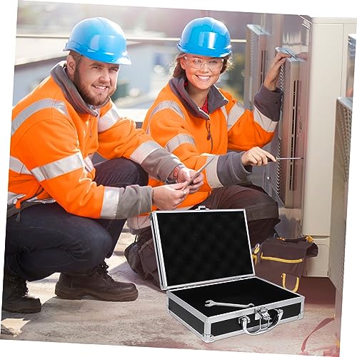 Wakauto Aluminium alloy briefcase with box laptop briefcase man for men hard MDF shell4