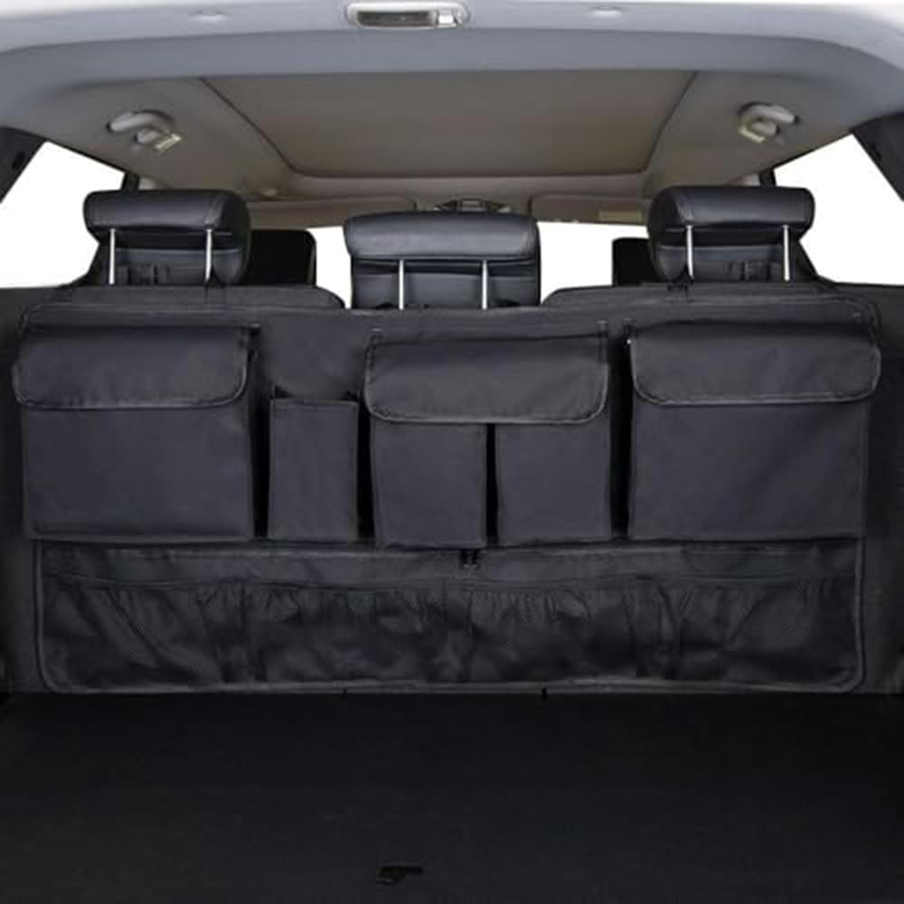 TYREEDE Car Boot Organiser, for Ford Transit Custom II et Ford Tourneo Custom II Foldable Car Tidy Storage Bag Boot Organiser for Back Seat Car Accessories Interior,B