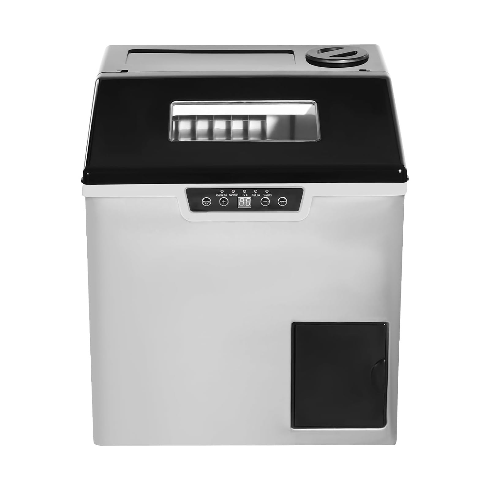 Máquina de hielo de encimera, autolimpiable, silenciosa y compacta for el hogar, la cocina, la autocaravana y el camping. Con autolimpieza for el hogar, el bar, el camping o la autocaravana.