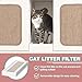 MOOLIVE Double Cat Litter Box Enclosure Furniture with Sisal Scratching Pads, 43.3