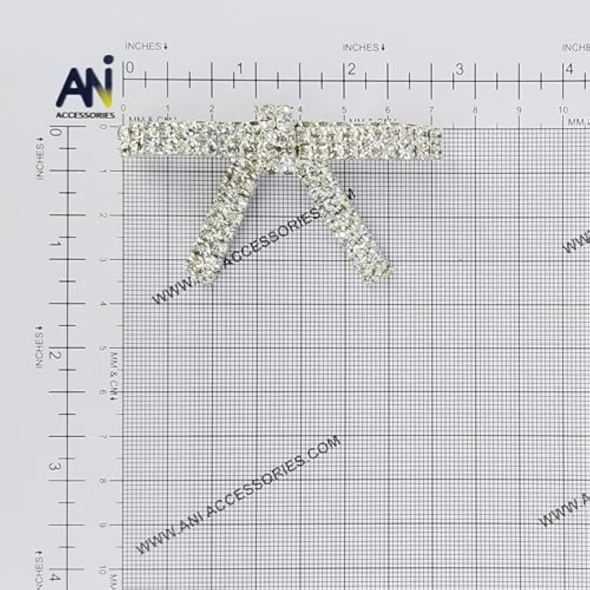 Crystal Rhinestone Bow Brooch for Clothing Decoration