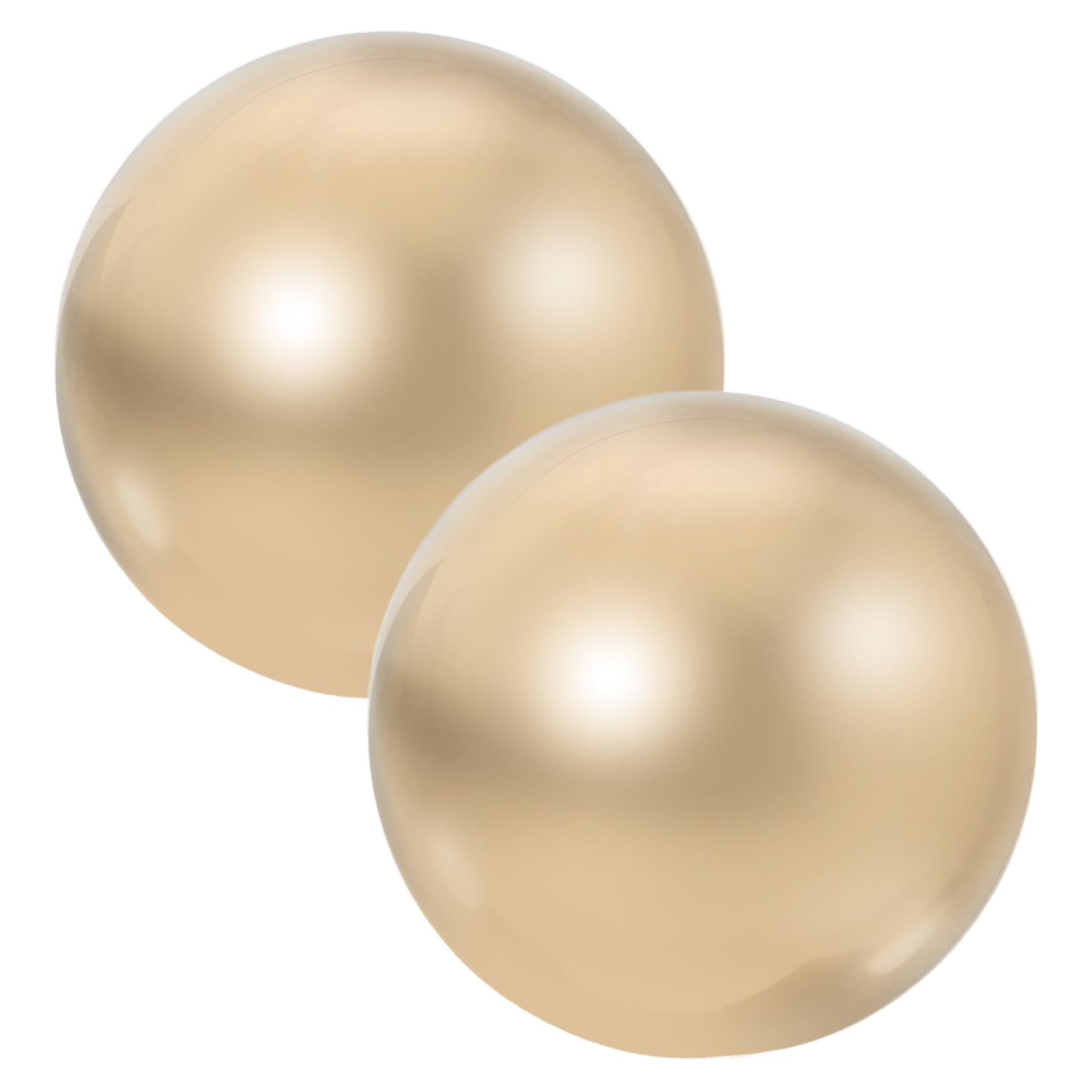 FRCOLOR Körpermassagegerät aus Messing 2 Stück Handmassagebälle Handrollende Kugeln für Fitness und Tiefengewebemassage mit Tragbaren Metallkugeln