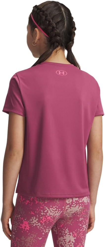 Under Armour Girls Tech Varsity Graphic Short Sleeve T Shirt - Image 4