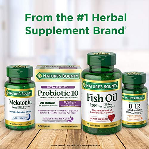 Hemp Seed Oil by Nature's Bounty, Herbal Supplement, 1000mg Cold Pressed Oil, 30 Softgels - Image 6