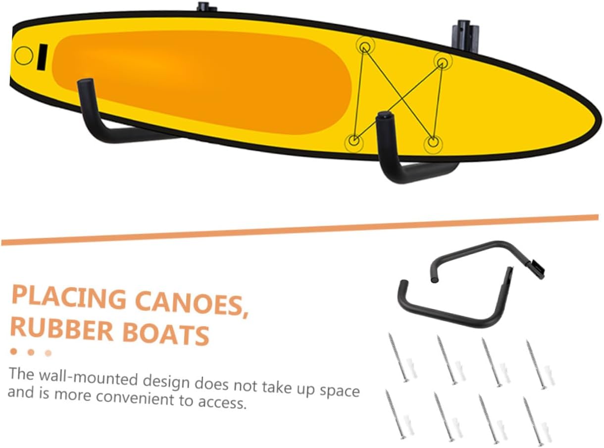 Kayak Track Mount Storage Rack Heavy Duty Wall Hooks Kayak Paddle Holder Indoor Wall Mounted Hangers