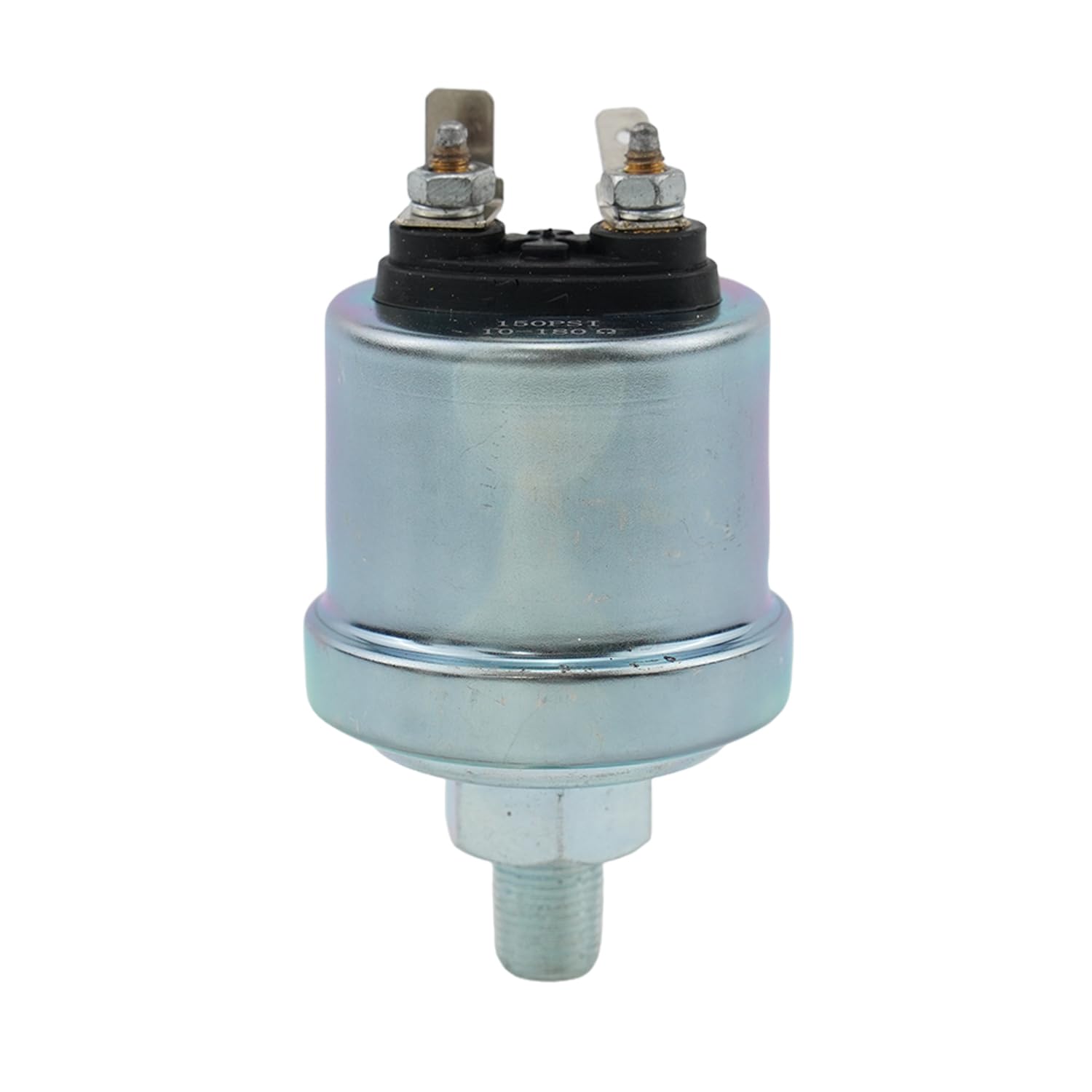 Oil Pressure Sender Compatible with VDO Type 0-150 psi Input 10-180 ohms Output w/30 psi Thread 1/8"-27 NPT Low Alarm Switch