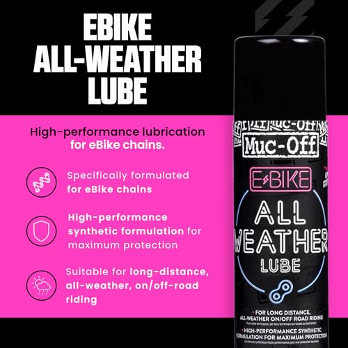 Muc Off E-Bike All-Weather Chain Lube Allwetter- Kettenöl, 250 ml - Premium E-Bike Kettenfett… – Ansicht 2