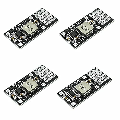 Rakstore 4Pcs DC-DC MP2482 SY8205 5A DC Step-Down Module 7V-24V to 5V Steering Gear Drive Power Board