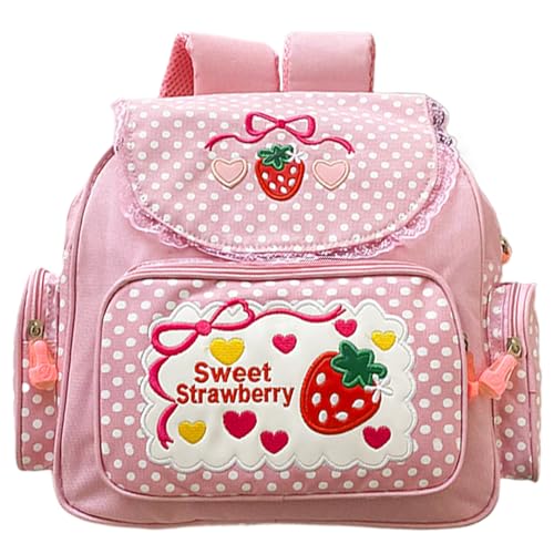 Cadeaux pour filles adolescentes étudiantes : sac à dos fraises JK