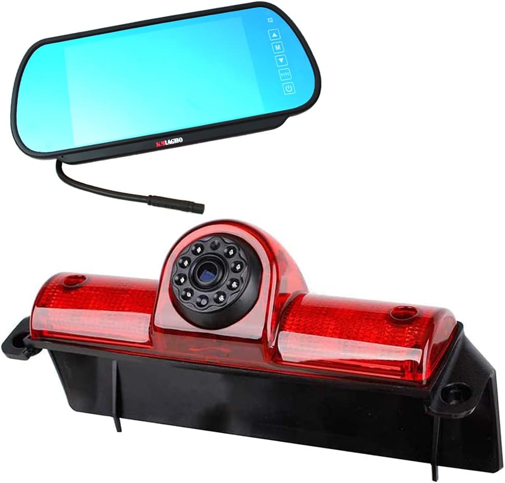 Compatible with Brake Light Backup Camera GMC Savana 2005-2018/Explorer Vans/Chevy Express (with Monitor)