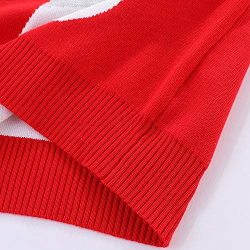 LittleSpring トナカイ セーター キッズ 長袖 丸首 ニットセ